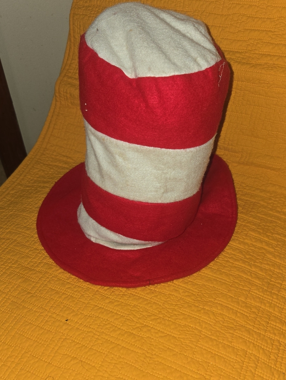 Dr. Seuss Striped Red and White Tall Top Hat